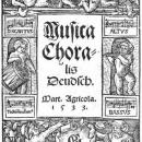 Agricola Musica choralis deudsch 1533